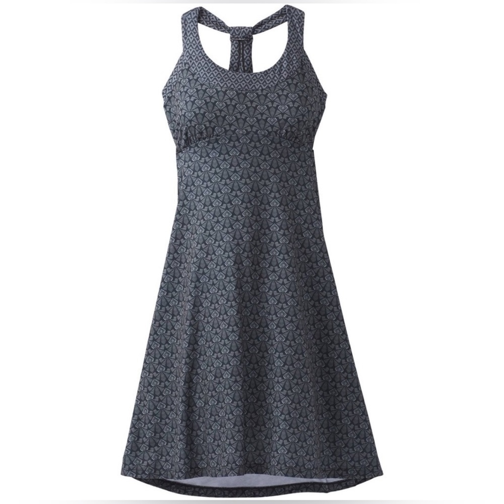 PrAna Racerback Charcoal Jersey Cali Dress Size L